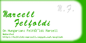 marcell felfoldi business card